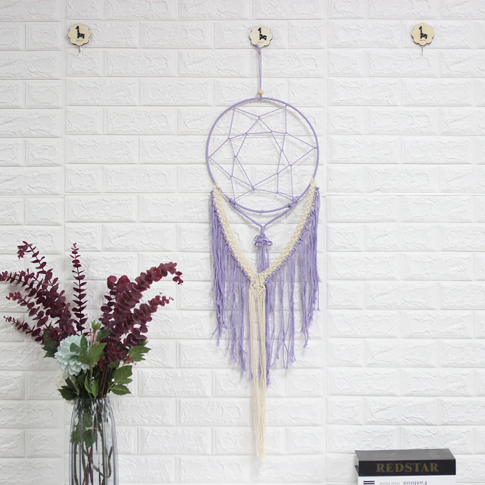 Европейский Креативный искусственный макраме Тканый гобелен пасторальный