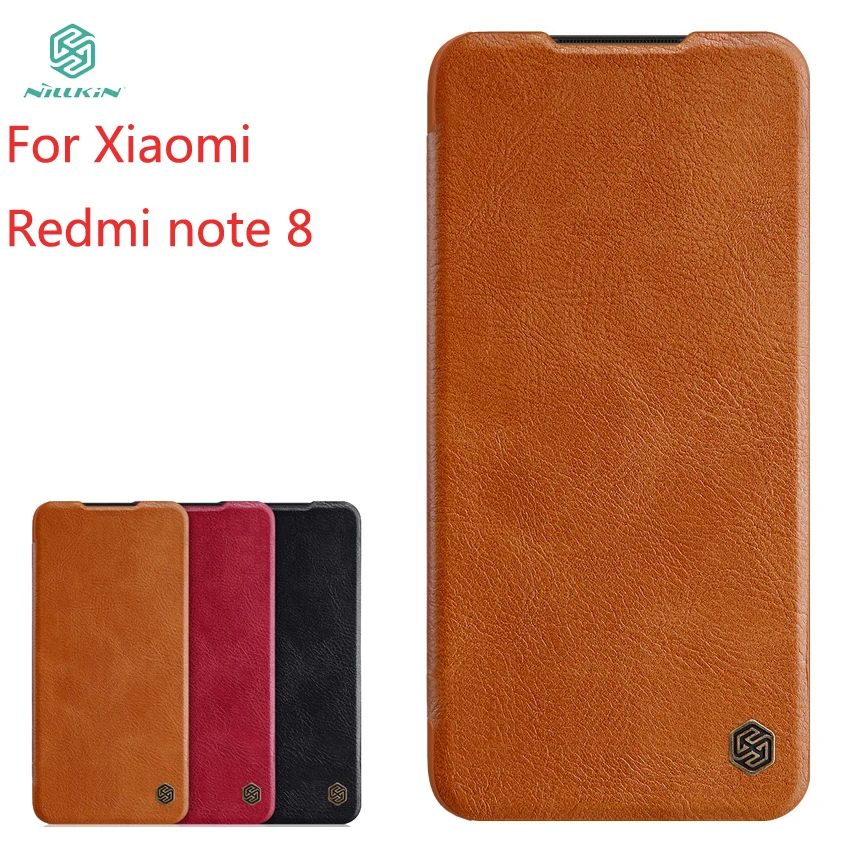 Новинка 2019 чехол для Xiaomi Redmi Note 8 NILLKIN из искусственной кожи флип-чехол кожаный