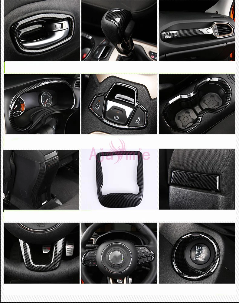 Цветная ручка рулевого колеса из углеродного волокна для интерьера накладка на