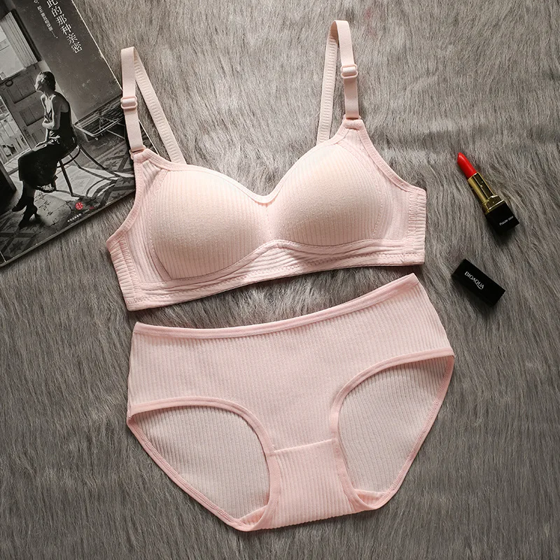 

Sports Bra Underwear Push Up For Sports Yoga Running Gym Women Sports Panties Sexy And Seamless Cotton Breathable Lingerie Set