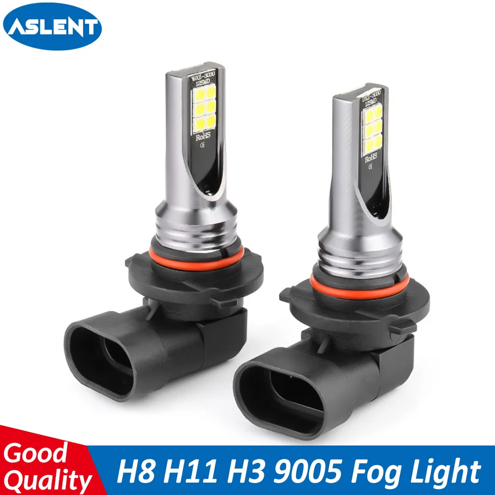 ASLENT 2 шт. H11 H8 H1 H3 светодиодный H4 H7 9005 HB3 9006 Автомобильный Противотуманные фары