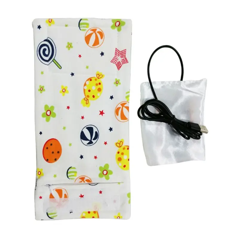 

USB Milk Warmer Insulated Bag Portable Travel Cup Warmer Baby Nursing Bottle Cover Warmer Heater Bag Infant Feeding Bottle Bags