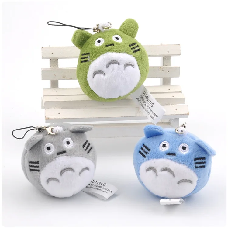 3 цвета японский аниме Милый мультяшный Тоторо мягкий плюшевый брелок сумка