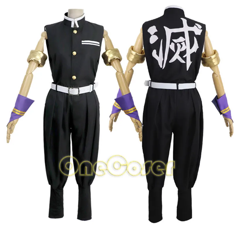 Uzui Tengen Uniform Cosplay Costume Anime Demon Slayer:Kimetsu No Yaiba Sound Hashira Japanese Kimono Wig Headwear Halloween |