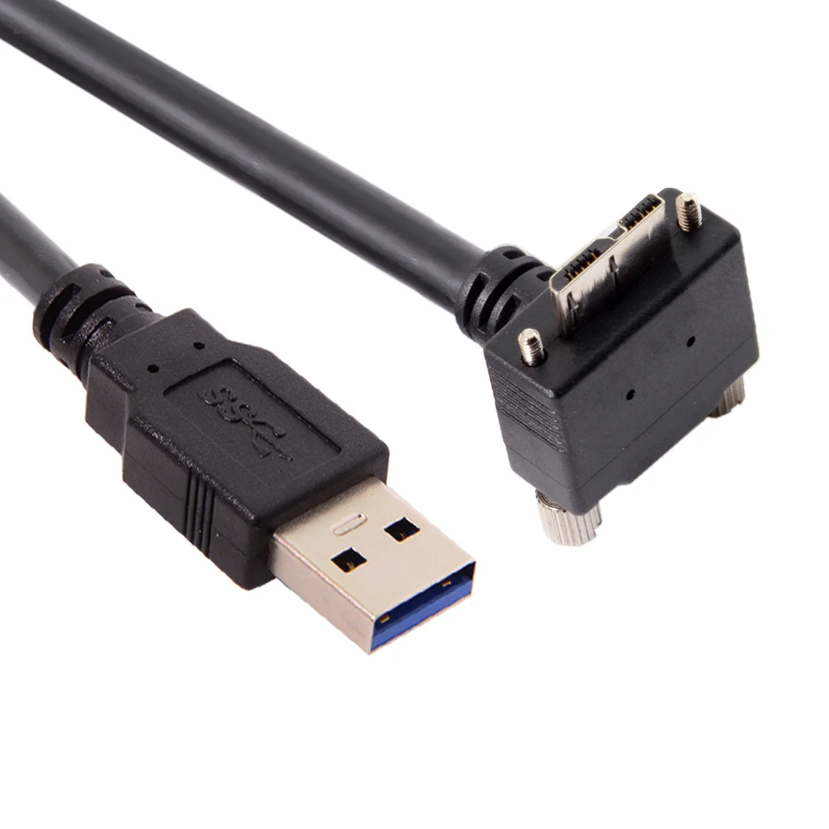 Chenyang кабель CY 5 м 90 градусов вниз угловой микро USB винт крепление к 3 0 кабелю