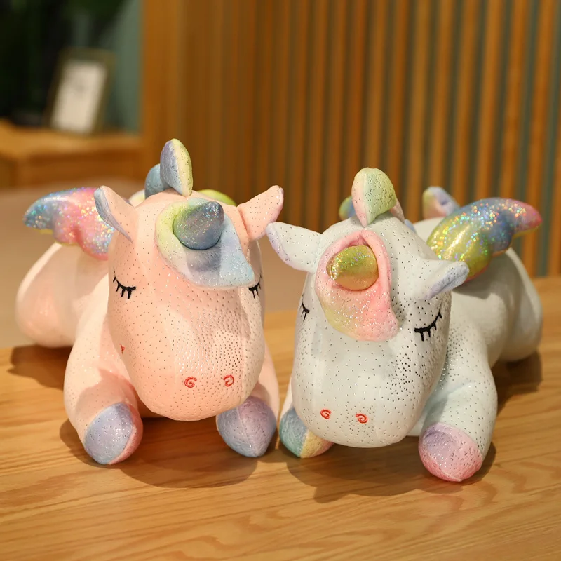 

New plush toy large lying unicorn doll comfortable pillow childrens gift childrens birthday gift cute decompression Peluche