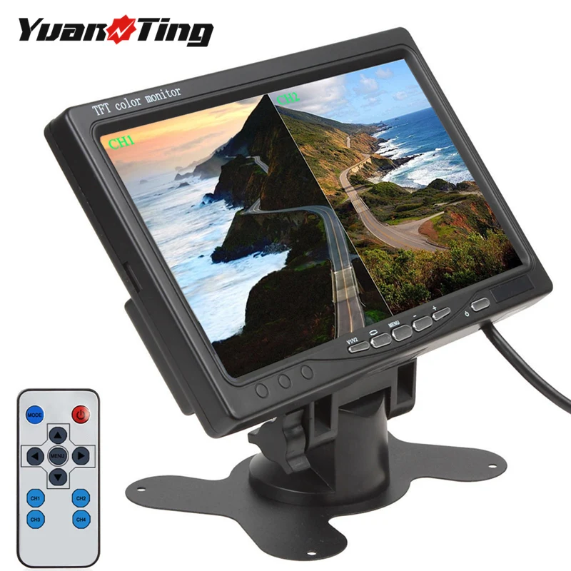 YuanTing HD ЖК-монитор с двойным раздельным экраном 7 '' ЖК-дисплей для домашней