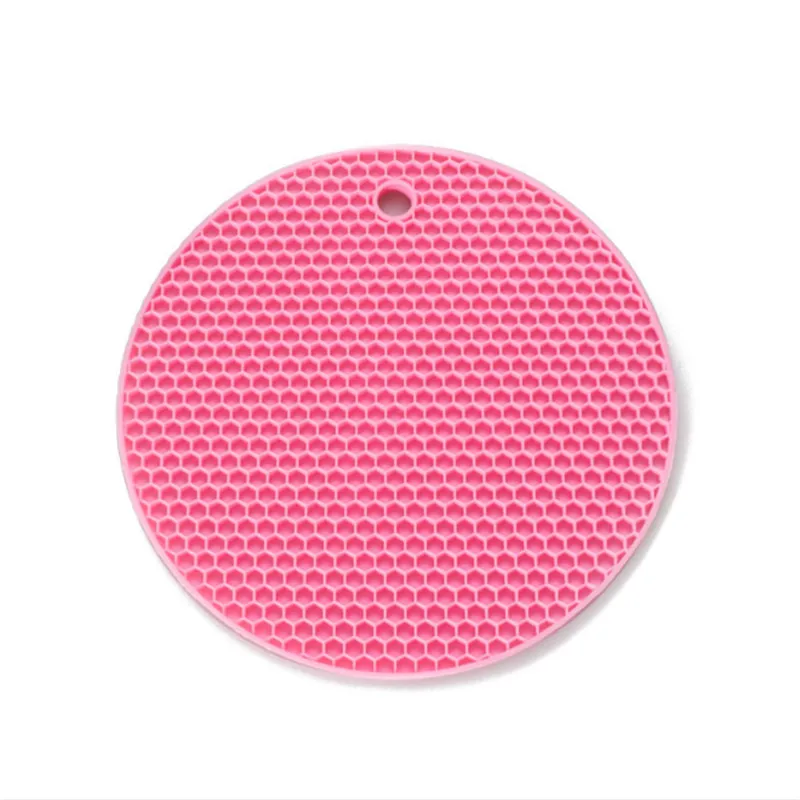 Круглый термостойкий силиконовый коврик подставки для кухонных приборов не