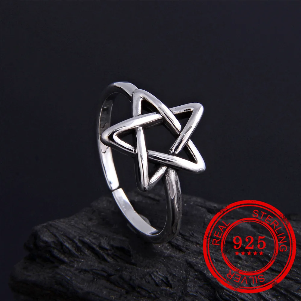 Корейская версия кольца из стерлингового серебра 925 пробы геометрические РЕТРО