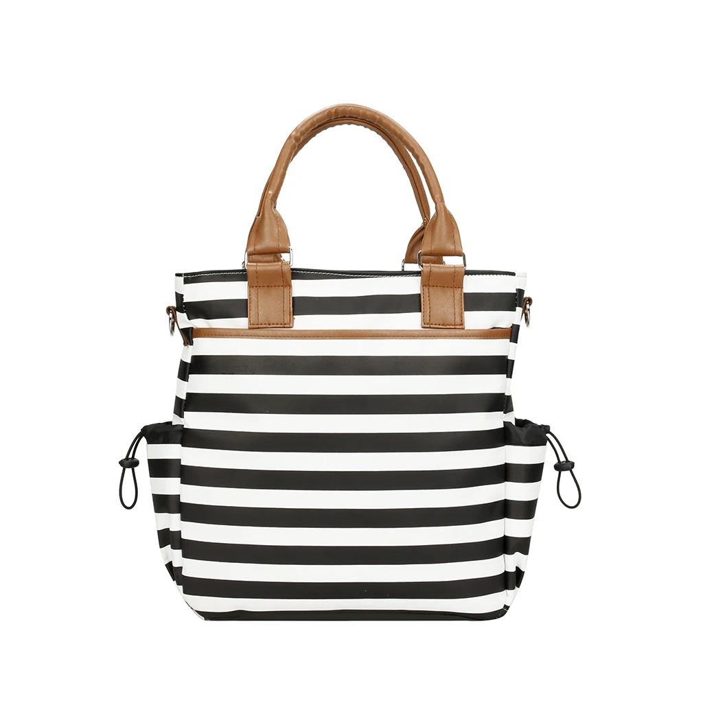 Aboutbaby Fashion Mummy Diaper Bag Stripe Large Capacity Mommy Bags Women Shopping Nursing Storage Nappy Well-organized Totes | Багаж и