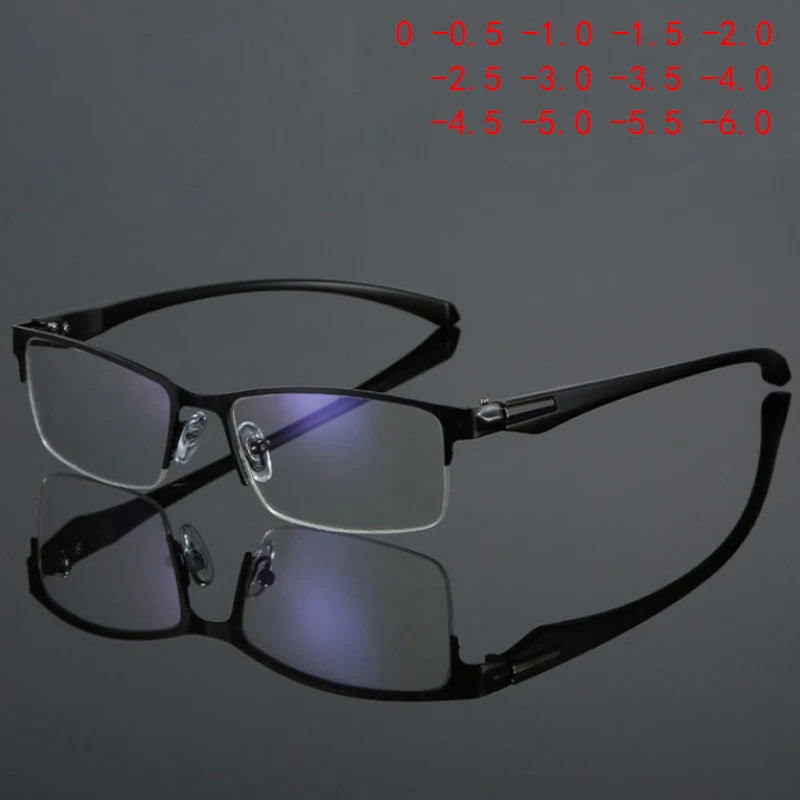 Высококачественные деловые мужские очки для близорукости с защитой от синего