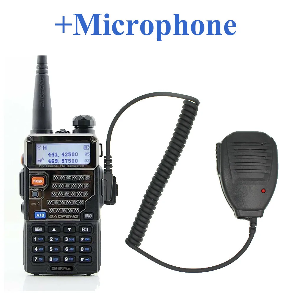 Новинка BAOFENG DM-5R Plus DMR цифровое радио DM5R PLUS двухдиапазонное радио 144/430 МГц fm-трансивер Dual Time slot UV Walkie Talkie