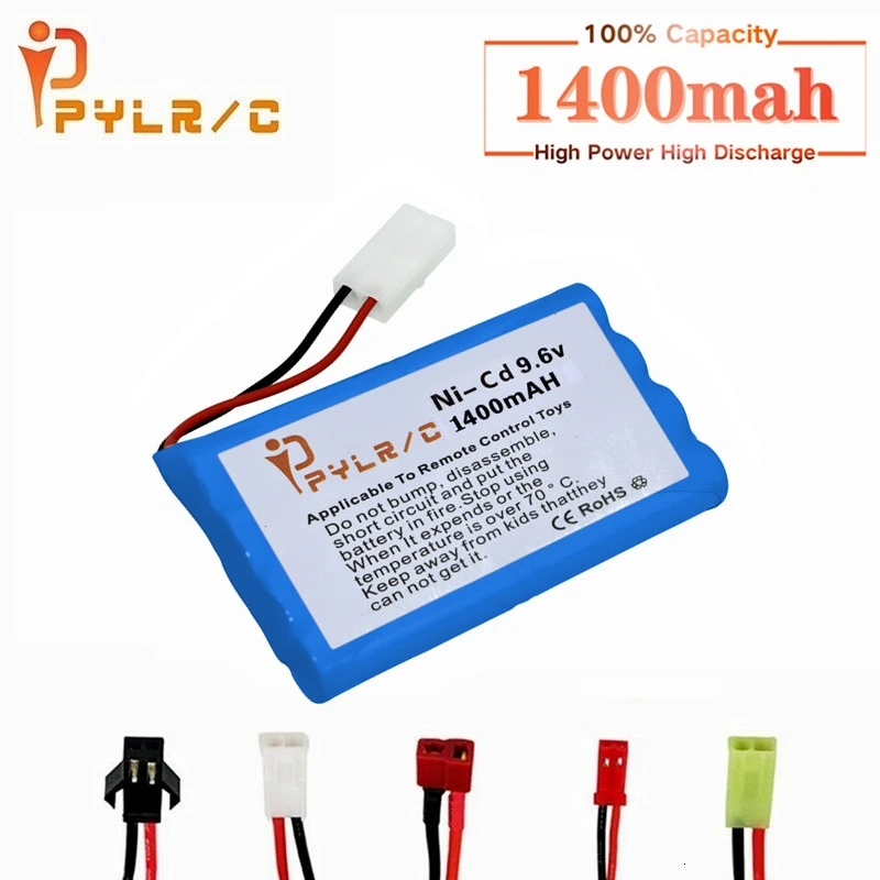 1 шт. перезаряжаемая батарея 9 6 в для игрушек автомобилей танков роботов