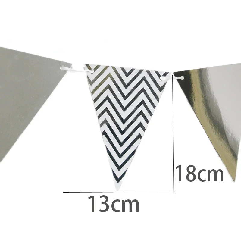 (3 метра) Золотая серебряная розовая Бумажная гирлянда-баннер для вечеринки в