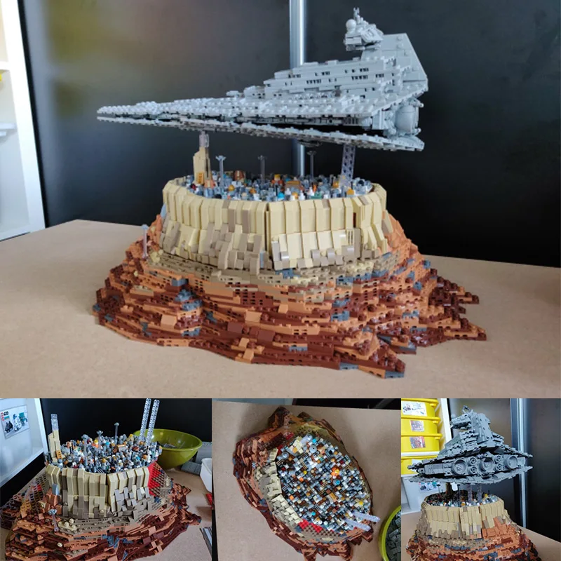 Форма король 21007 MOC Звездные игрушки Разрушитель Круизный корабль Империя над