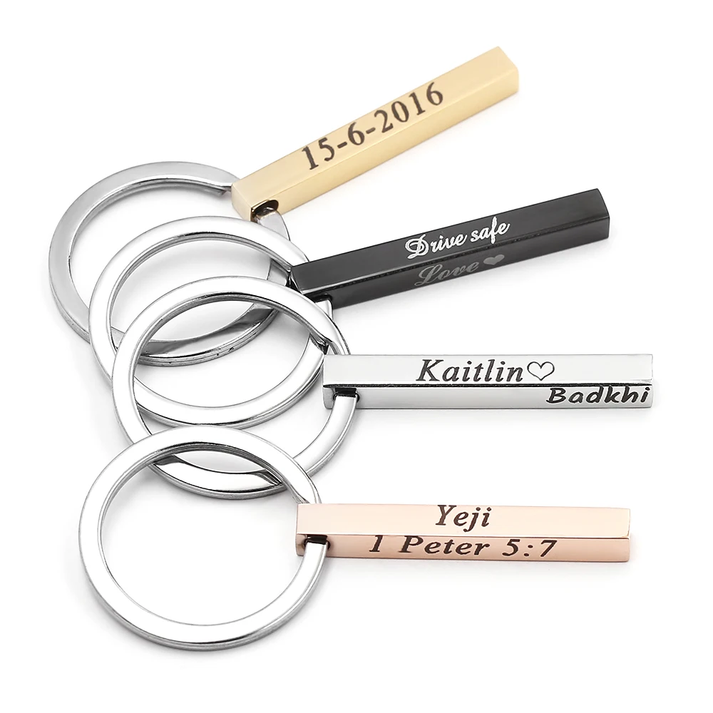 Ожерелье с квадратным кулоном из нержавеющей стали гравировкой по четырем