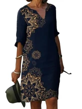 Befree – robe ample Vintage à volants, grande taille, imprimée, Sexy, style Boho, robes de soirée élégantes, collection printemps été 2021  (3)