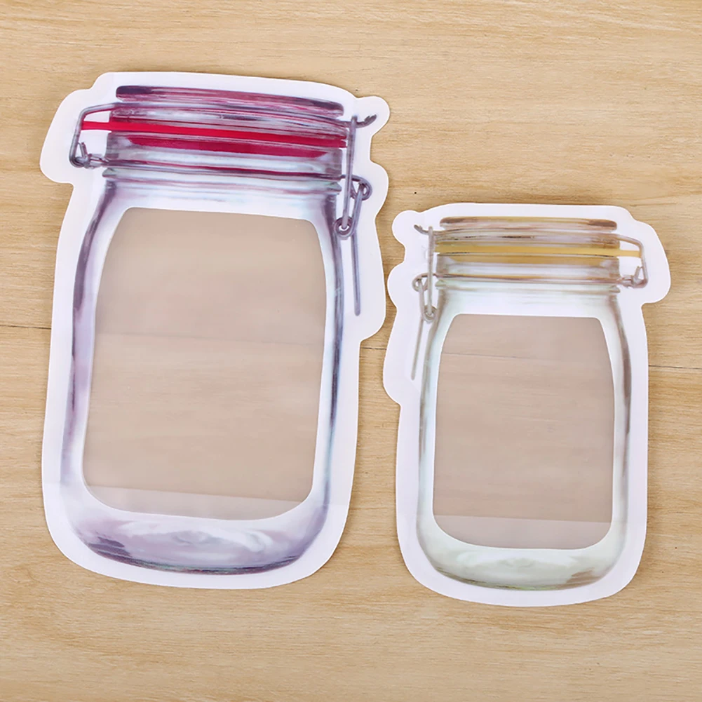 Reusable Snack Bag Freezer Hermetic Food Storage Fresh Seal Cans Kitchen Organizer Mason Jar For Travel |