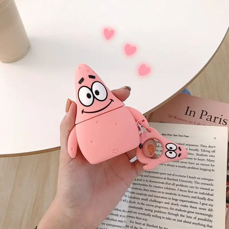 Чехол для наушников s для AirPods чехол 3D Милый Анти-осенний мультфильм для Apple Air Pods Защитная крышка для Earpods чехол для наушников кольцевой ремешок