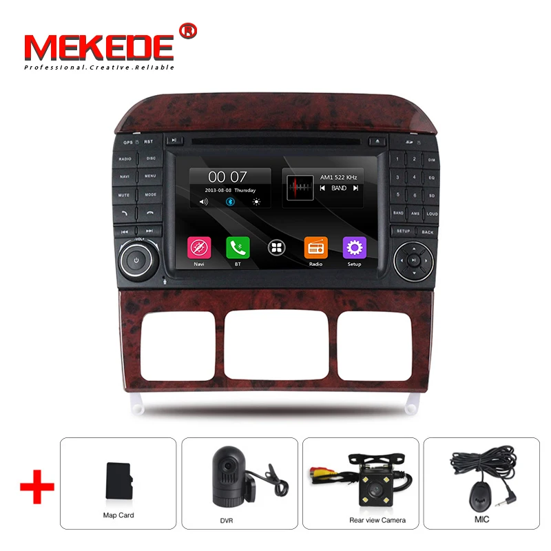 MEKEDE " автомобиля 2 DIN dvd-радио GPS Автомобильный мультимедийный плеер для Mercedes Benz S Class W215 W220 S320 S400 S420 S430 S280 S350