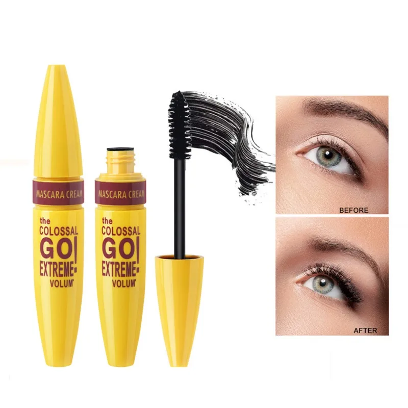 Новый объем макияжа Экспресс-колоссальная Тушь с коллагеном косметическое