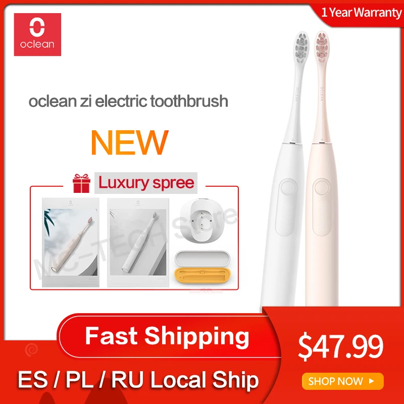 Новая глобальная версия Oclean Z1 sonic электрическая зубная щетка для взрослых IPX7 Водонепроницаемая ультра звуковая Автоматическая быстрая зарядка зубная щетка