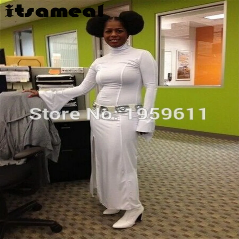 Взрослые сексуальные Звездные войны Принцесса Leia дамы маскарадный костюм