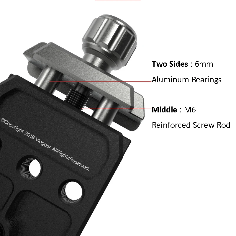 Быстросъемный зажим типа Arca для DSLR-камеры DJI Ronin S/Ronin SC и ZHIYUN Crane Series/Weebill S Gimbals Base Plate