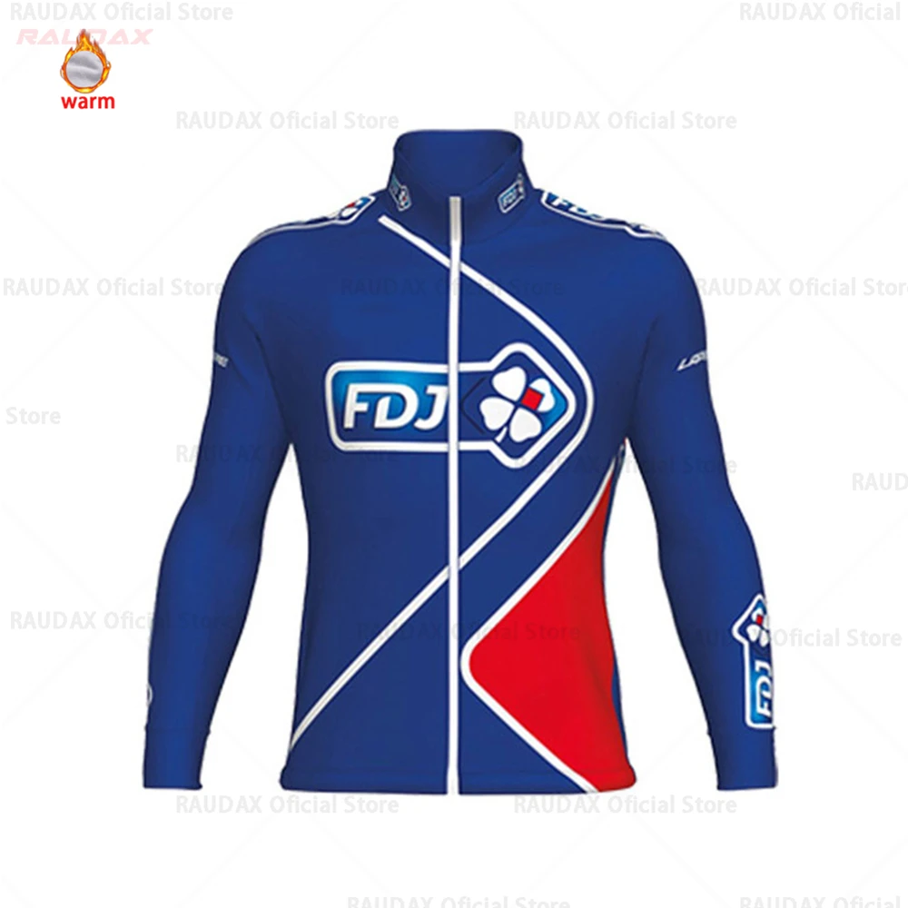 jersey only Зимние термальные флисовые велосипедные Джерси наборы дышащие Ropa Ciclismo мужские с длинным рукавом MTB велосипед одежда Спортивная футболка - Цвет: jersey only