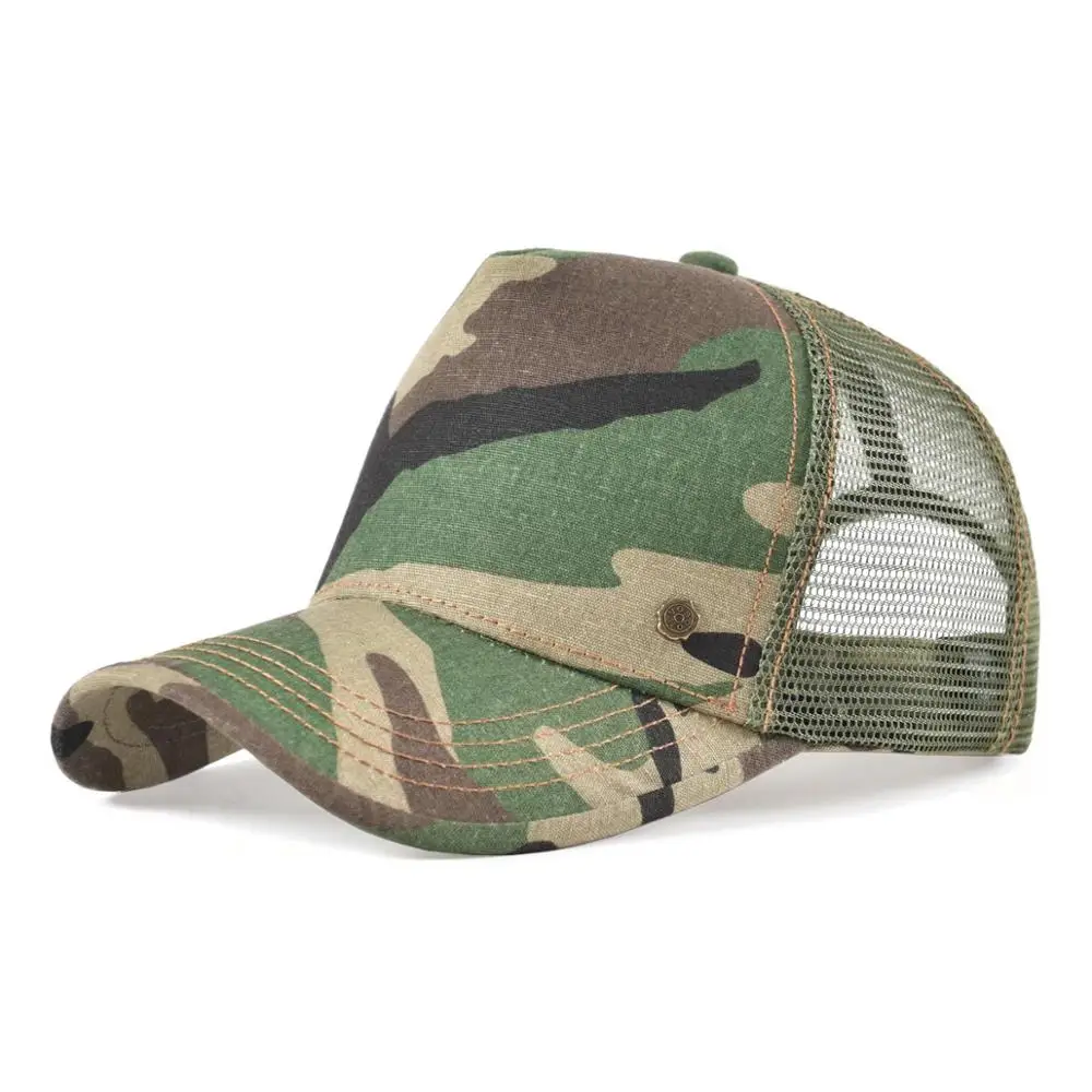 

VOBOOM Summer Baseball Cap Men Trucker Hat Camo Mesh Caps Classic Netback Feed Hats 141