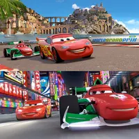 Тачки из «Тачек», раскрашенные в цвета национальных флагов. Русский вариант тоже имеется.#5