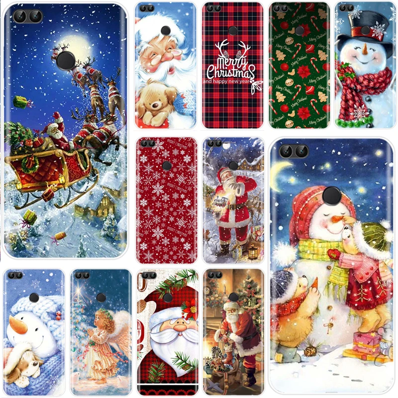 Чехол с новогодним и рождественским дизайном мягкий силиконовый чехол из ТПУ для
