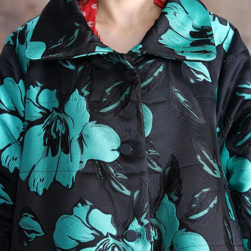 Длинная куртка парка в винтажном стиле зимнее пальто женская одежда новинка 2019