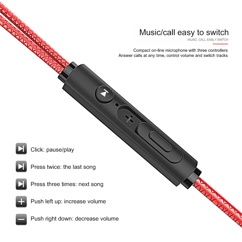 Портативная гарнитура с микрофоном шумоподавляющие стерео наушники для