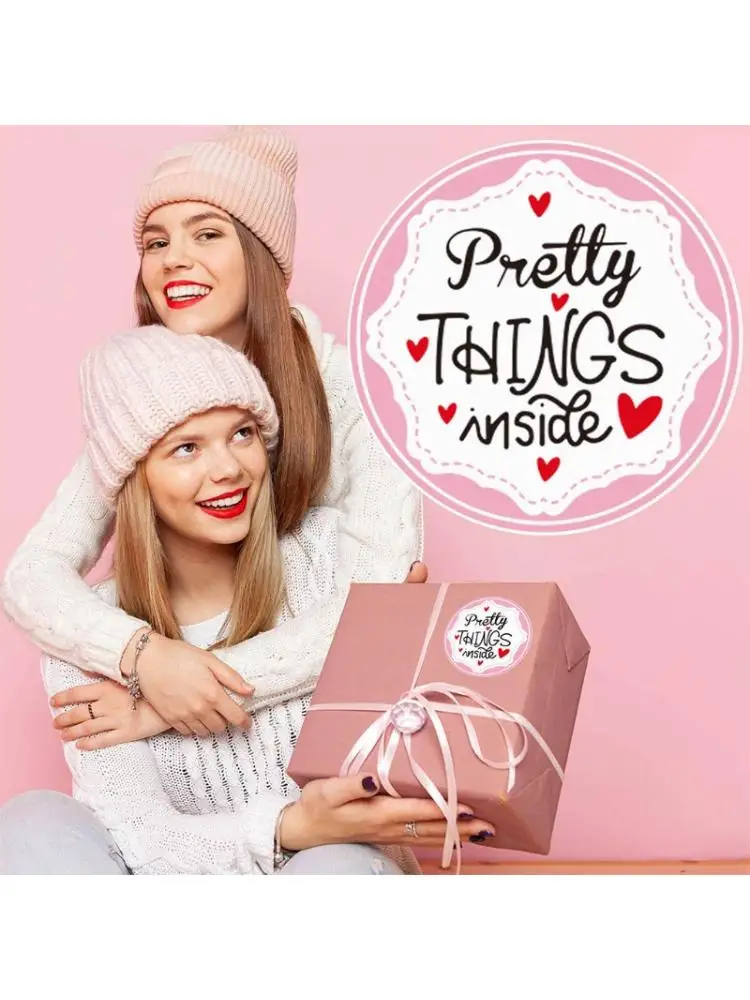 &quotКрасивые вещи внутри&quot Печать букв запечатывание этикеток наклейки для