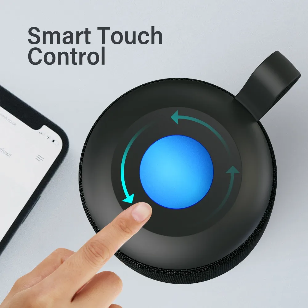 DOSS Cloud Fox Bluetooth динамик TWS беспроводные портативные мини-колонки 2*6 Вт водонепроницаемый IPX5 светодиодный светящиеся динамики Soundbox Touch