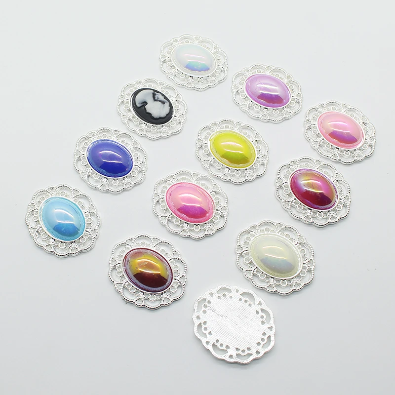 Модная разноцветная пуговица с жемчужиной и стразами Швейные аксессуары 10 шт.