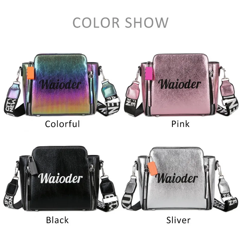 HEFLASHOR PU Messenger Bags Female Handbag For Lady Design Exquisite Crossbody Holiday Women Letter Shoulder Bag bolsa feminina