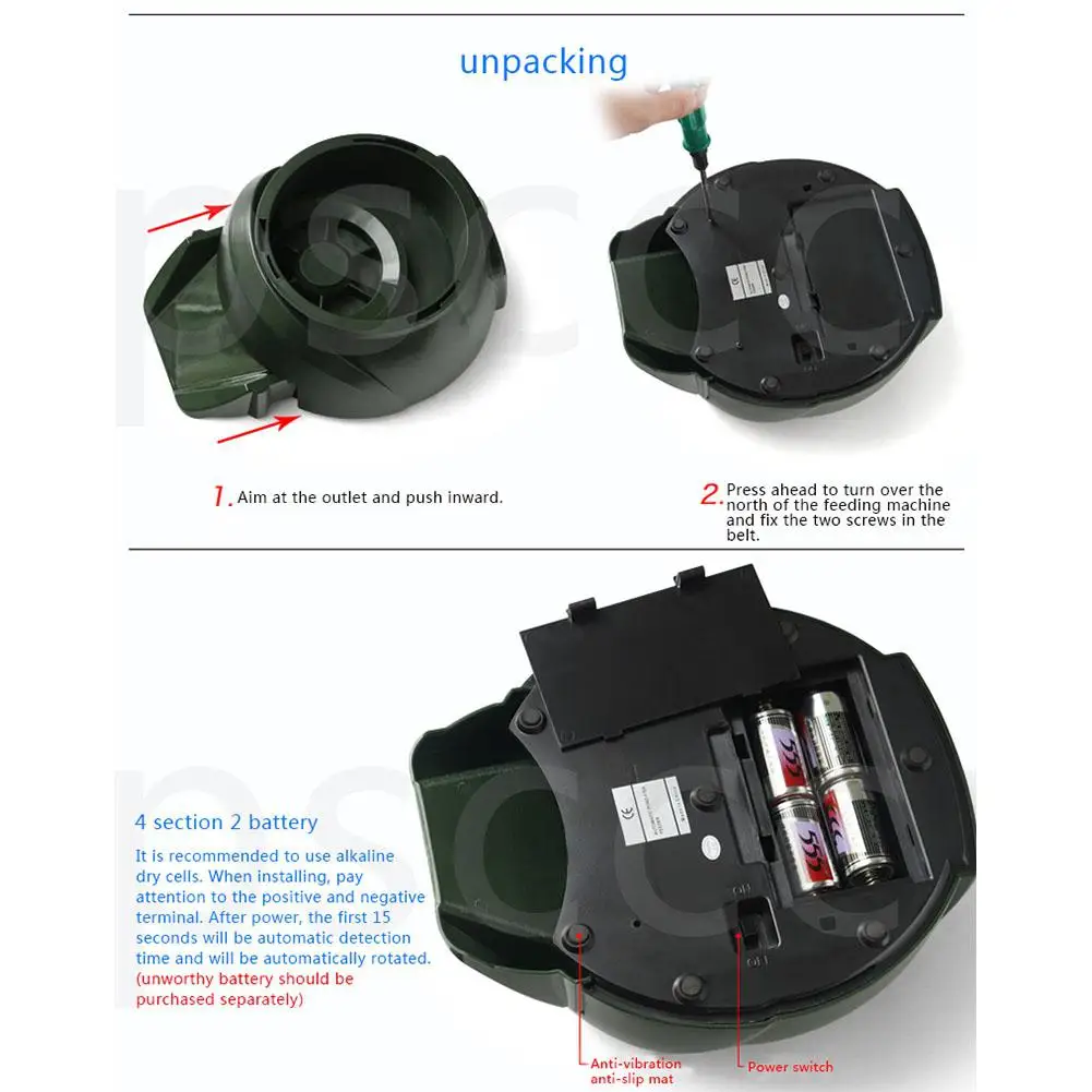 

Sell Automatic Pond Fish Feeder Fish Food Dispenser Digital Aquarium Timer Feeder with LCD Tank Food Feeding Machine