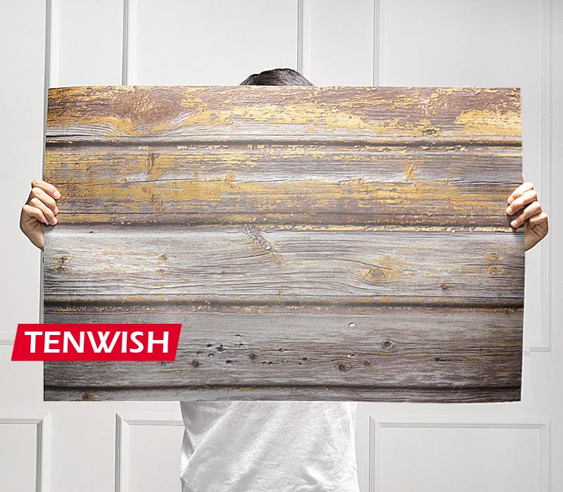 Фон для студийной фотосъемки TENWISH 57x87 см древесина деревенская кирпичная стена