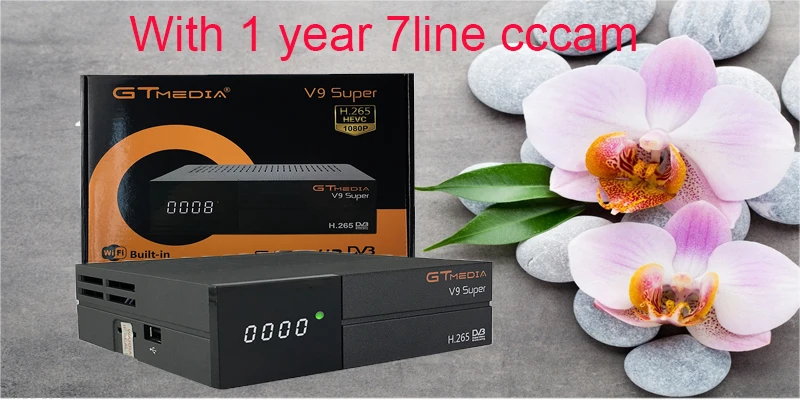 Freesat Satellite Receiver GTMEDIA V9 Super HD 1080P DVB-S2 H.265 Satellite Decoder free 1year 7line Spain cccam same as v8 nove