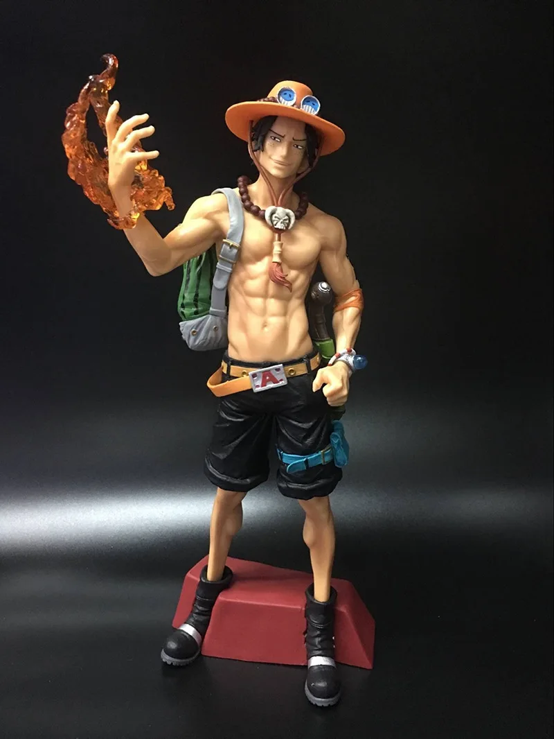 

New One Piece Luffy's Brother Portgas D Ace Fire Fist Huge Super Master Stars Piece Figure Figurine Toys