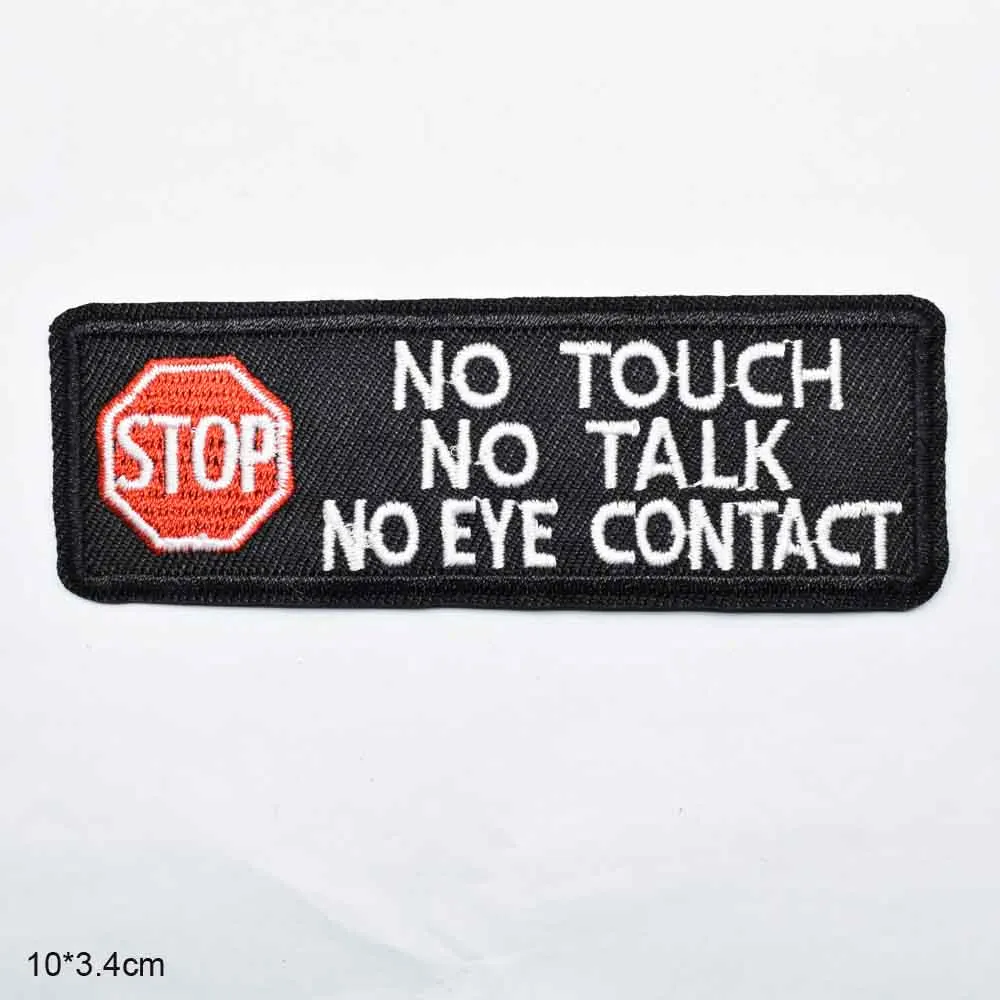 Нашивки с вышивкой Stop No DO NOT PET для одежды и собак|Заплатки| |