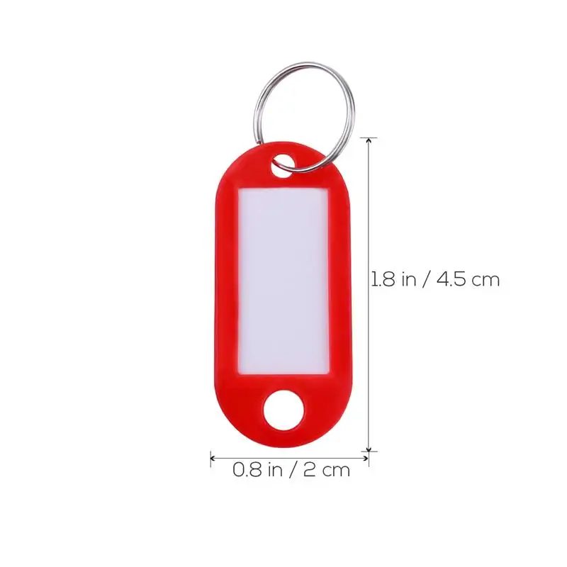 30 шт мульти Цвет Пластик брелок для ключей брелоков Чемодан идентификационные