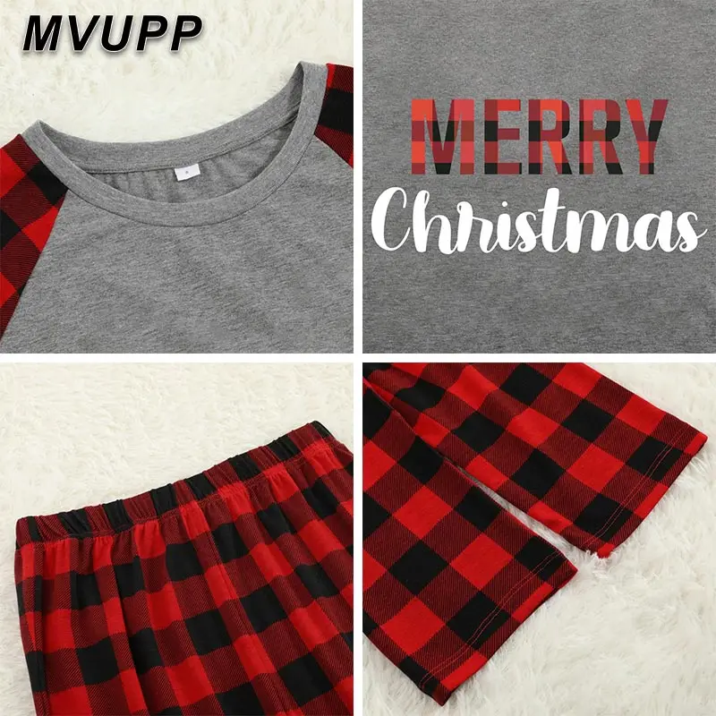 2020 рождественские пижамы Одинаковая одежда для папы мамы и меня семейные ребенка