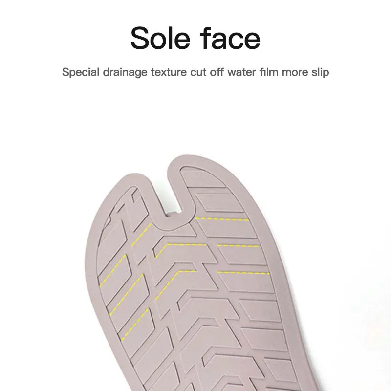 

Beach Shoes Fashionable Silicone Massage Drag Slippers Foot Acupuncture Point Massage Portable Folding Can Be Worn On Both Sides