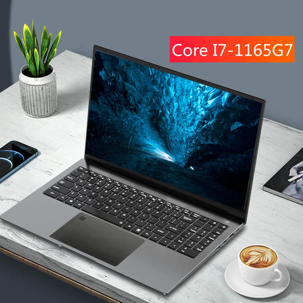 Fingerprint Unlock Gaming Laptop 15.6 Inch IPS Screen  Intel Core i7-1165G7  Processor Ultraslim 11th Gen Notebook Windows 10