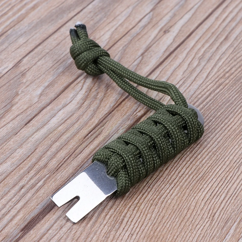 Mini EDC инструмент рукоятки Карманный лом рычаг Паракорд скребок открывалка