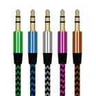 Кабель с разъемом 3,5 мм, автомобильный аудиокабель Aux, линейный шнур для автомобильных наушников, MP3, ПК, для музыки на Android, Aux, аудио, видео кабель, аксессуары