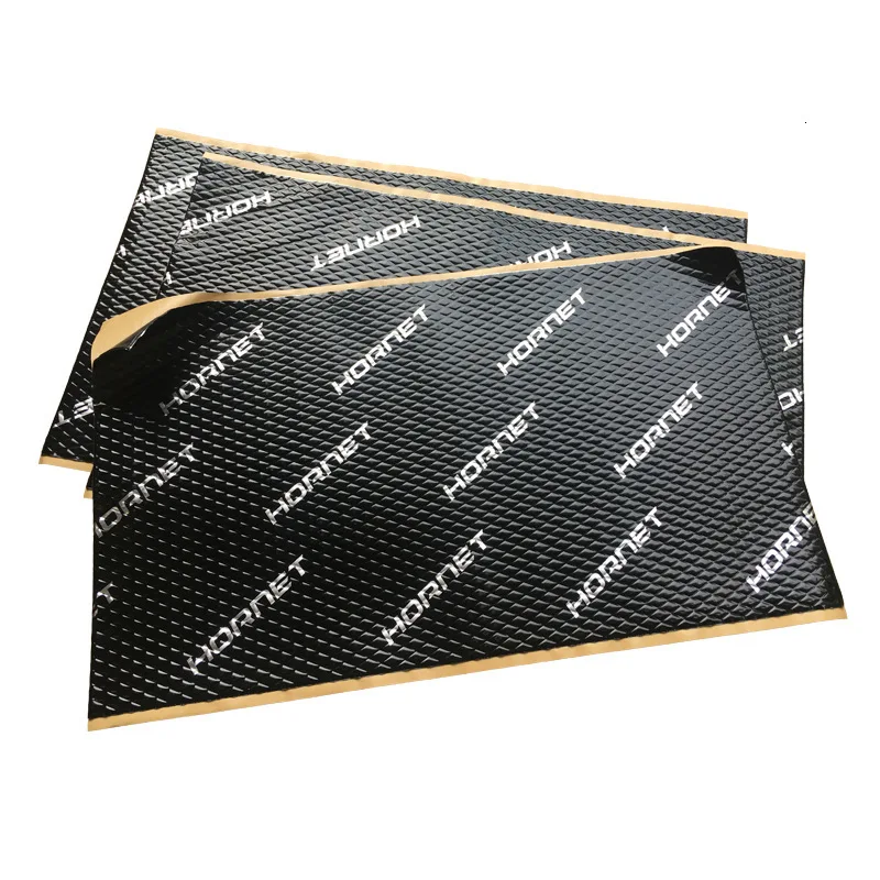 

800*460mm 2mm Car Sound Deadening Foam Butyl Rubber Sound Insulation Pad Automotive Shockproof Mat With Self-adhesive